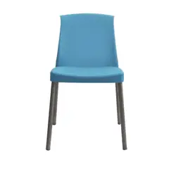 ERGONOMUS - Silla Cafeteria Eva Sin Brazos Azul Claro