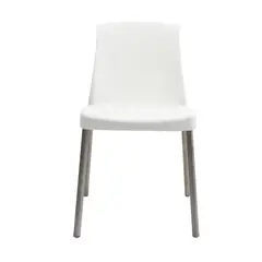 ERGONOMUS - Silla Cafeteria Eva Sin Brazos Blanco