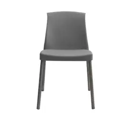 ERGONOMUS - Silla Cafeteria Eva Sin Brazos Gris Claro