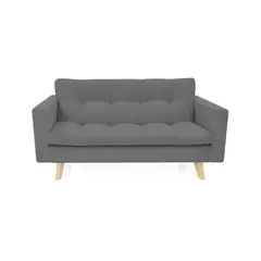 HOGAR VENECIA - Sofá Manila 80X153X85 Tela Gris