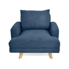 HOGAR VENECIA - Poltrona Lisboa 80X85X80 Tela Indigo