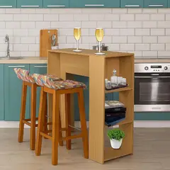 DKO DESIGN SAS - Set x2 silla bar madera 85x32x44.5cm tapizada colors