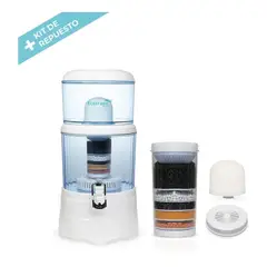 ECOTRADE FILTERS - Filtro Purificador Agua 14 L. + 1 Kit 3 Repuestos