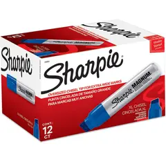 SHARPIE - Marcador Industrial Magnum Azul Caja x 12 Unidades