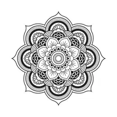 ADAZIO - Vinilo Decorativo Mandala Agra Xs 50X50