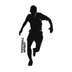 ADAZIO - Vinilo Decorativo Futbolista Con Texto L 66X118