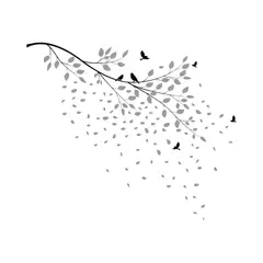 ADAZIO - Vinilo Decorativo De Rama Ornamental S 100X85