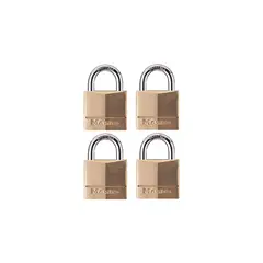 MASTER LOCK - Candado Vertical De Laton De 2.22 cm con Igual Llave