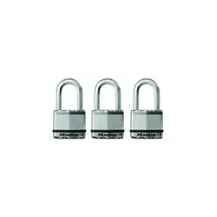 MASTER LOCK - Candado De 5.08 cm Con Grillete De 5.08 cm Paquete De 3