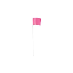 EMPIRE LEVEL - Bandera Con Estaca Color Rosado De 6.35 X 8.89 X 53.34 cm
