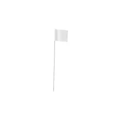 EMPIRE LEVEL - Bandera Con Estaca Color Blanco De 6.35 X 8.89 X 53.34 cm