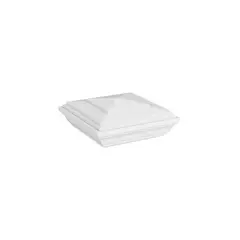 BARRETTE OUTDOOR LIV - Tapa Sup Heritage Color Blanco de 10.16 X 10.16 cm para Poste