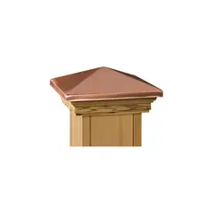 DECKORATORS - Tapa para Poste Tratada 15.24 X 15.24 cm Cobre