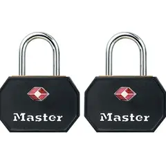 MASTER LOCK - Candado con Llave Dif De Aluminio con Tambor Paquete De 2