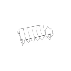 OMAHA - Rack Para Asar Costillas Para Asador En Acero Inoxidable