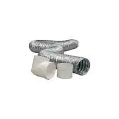 DUNDAS JAFINE - Conducto de Lamina de Aluminio para Secadora de 10.16 cm X 2.43 M