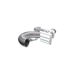 LAMBRO - Rejilla De Vent para Secadora Plastico Blanco 10.16 cm X 2.43 M