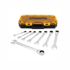 DEWALT - Juego de Llave Combinada con Trinquete Sist Sae X 8 Piezas
