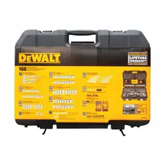 DEWALT - Juego de Dados 168 Piezas 0.65 cm 1.27 cm