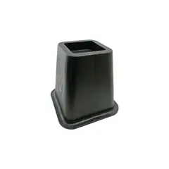 SHEPHERD HARDWARE - Juego De Elevador De Cama X 4 Piezas Negro De 15.55 cm
