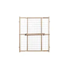 GENERICO - Portón North States Seguridad Malla De Alambre Color Madera Natural