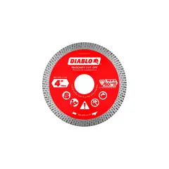 DIABLO - Disco de Corte de Diamante de Borde Continuo de 10.16 cm