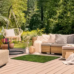 CUPERZ - Pasto Grama Sintética Golden 1x1m Espesor 17mm Verde