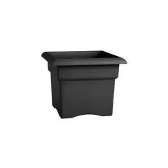 BLOEM - Maceta Para Ventana Cuadrada Color Negro De 35.56 cm