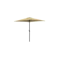 SEASONAL TRENDS - Parasol Cuadrado De Acero Manual 1.98 M Taupe Sin Base