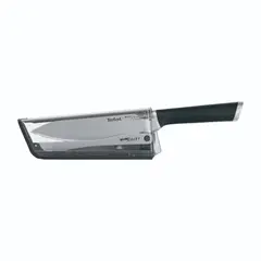 TEFAL - Cuchillo Chef 16.5cm Gris Acero Inoxidable con Mango en Baquelita + Funda Afiladora Ever Sharp