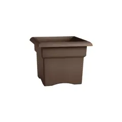 BLOEM - Maceta Para Ventana Cuadrada Color Chocolate De 45.72 cm