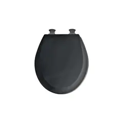 MAYFAIR - Asiento De Inodoro Redondo De Madera Color Negro