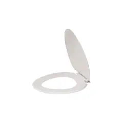 PROSOURCE - Asiento De Inodoro Elongado De Plastico Color Blanco