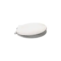 PROSOURCE - Asiento De Inodoro Redondo De Plastico Color Blanco