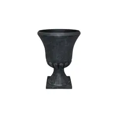 SOUTHERN PATIO - Maceta Con Forma De Urna Negro Envejecido De 40.64 X 53.34 cm