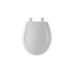 MAYFAIR - Asiento De Inodoro Redondo De Plastico Color Blanco