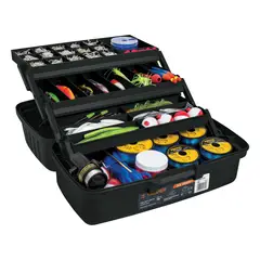 TRUPER - Caja Para Pesca de 41 cm 33 Compartimientos y 3 Bandejas