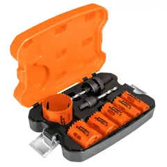 TRUPER - Juego de Sierra Copas 8 Piezas para Acero Aluminio y Madera