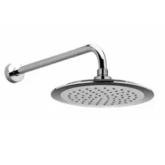 STRETTO - Regadera Neris 8 Pulgadas Blanca Cromo Con Brazo De 30 cm