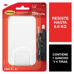 COMMAND - Gancho Xxl Blanco X 1