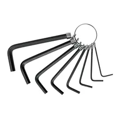 PRETUL - Juego de Llaves Bristol Métricas 8 Piezas Tipo Llavero