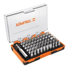 TRUPER - Juego de 61 Puntas de Destornillador Profesional Magnético