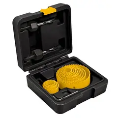 PRETUL - Juego de Sierra Copas 15 Piezas para Madera Aluminio y Plástico