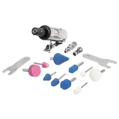 TRUPER - Mini Esmeril de 1/4 Pulgada Neumático Accesorios Incluidos