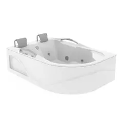 FIRPLAK - Jacuzzi Honolulu Blanca Básica Derecha 181X123 Cm