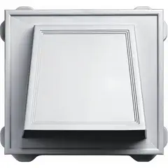 BUILDERS EDGE - Rejilla de Ventilación con Campana Blanca 15,24 cm