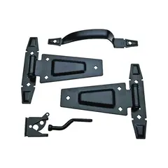 GENERICO - Juego de Herrajes para Portón Negro