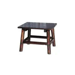 GENERICO - Mesa Auxiliar Cuadrada de Madera