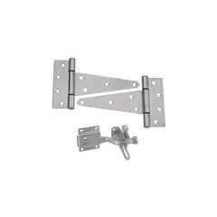 GENERICO - Juego Para Porton De Acero Inoxidable X 3 Piezas