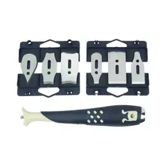 HYDE TOOLS - Juego De Raspador para Bordes con Hojas Acero Inox